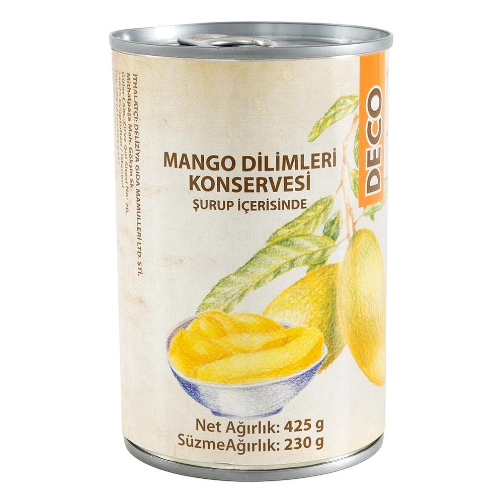 DeCo Mango Dilimleri Meyve Konservesi 425g