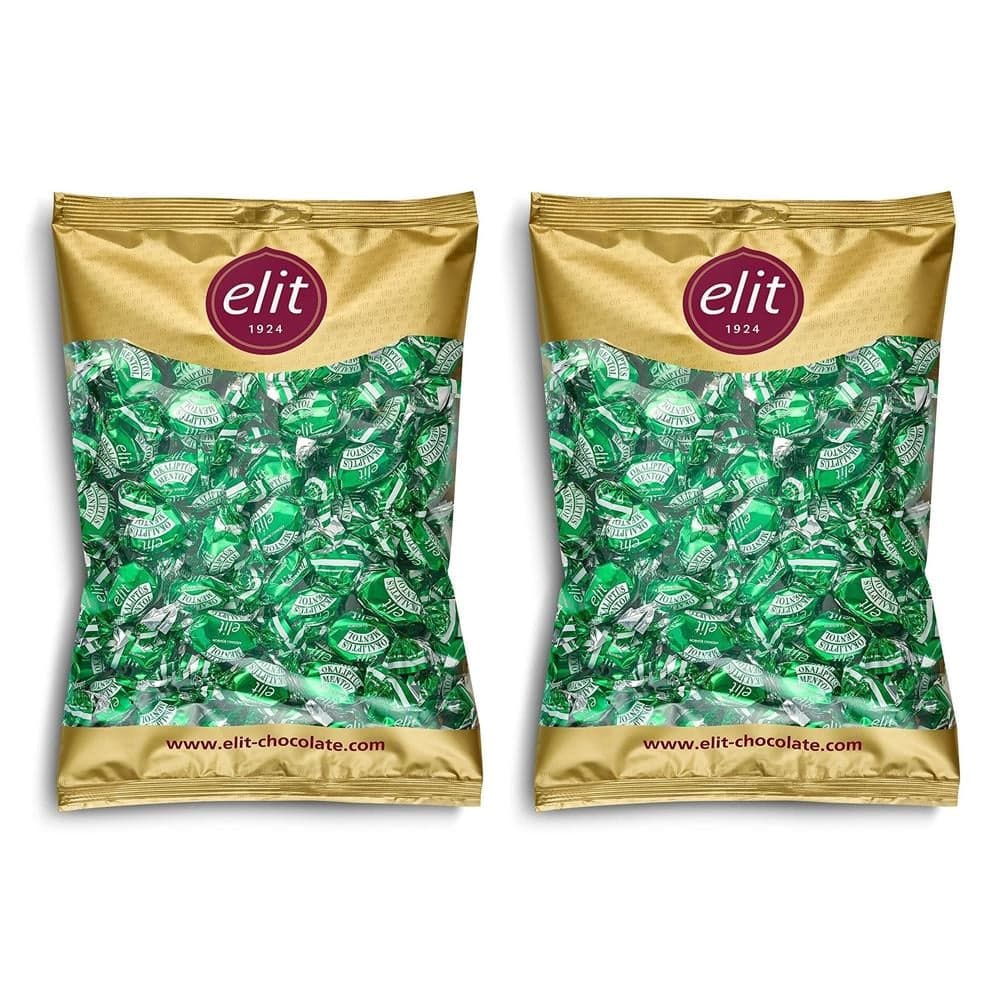 Elit Mentollü Okaliptüs Şeker 1Kg x 2 Adet Glutensiz