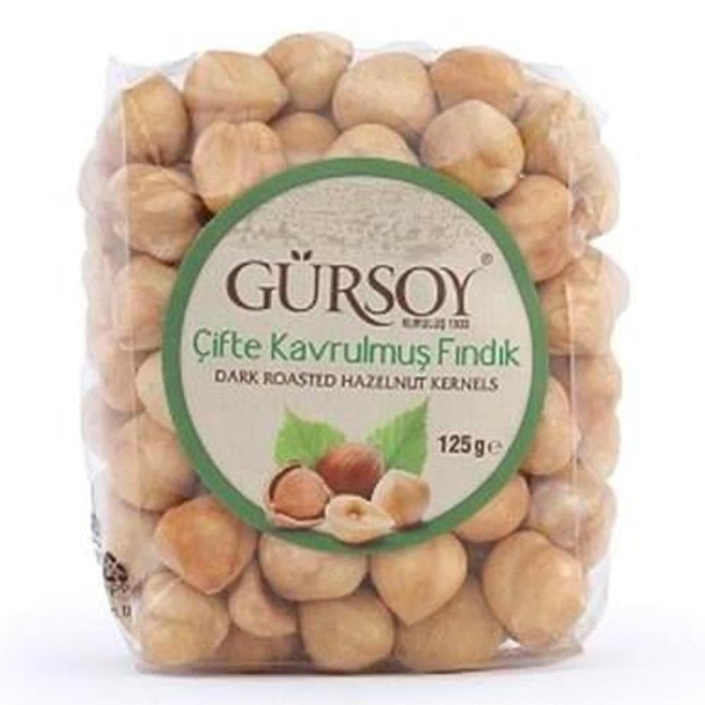 Gürsoy Çifte Kavrulmuş İç Fındık 125g Oturan Paket