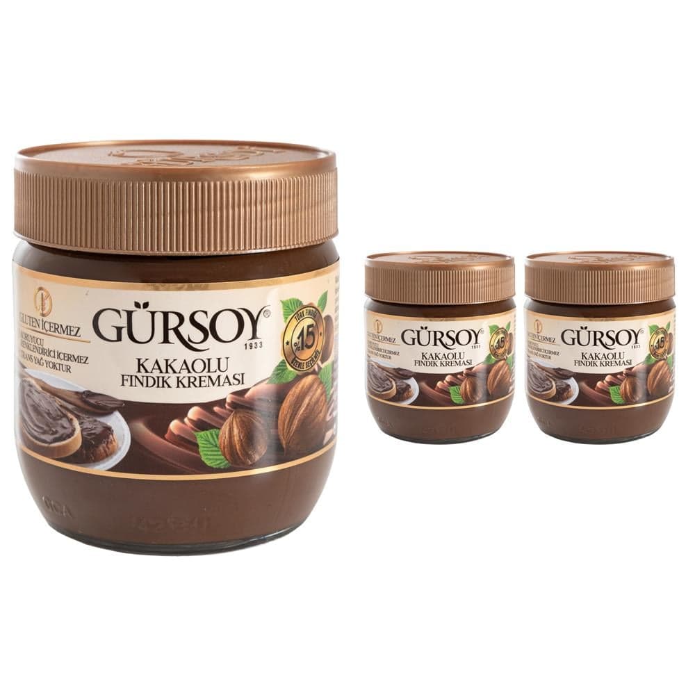 Gürsoy Kakaolu Fındık Kreması 400g x 2 Adet
