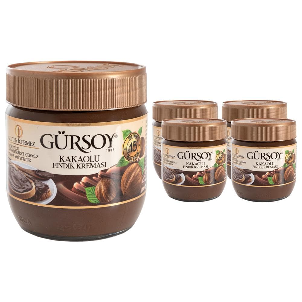 Gürsoy Kakaolu Fındık Kreması 400g x 4 Adet