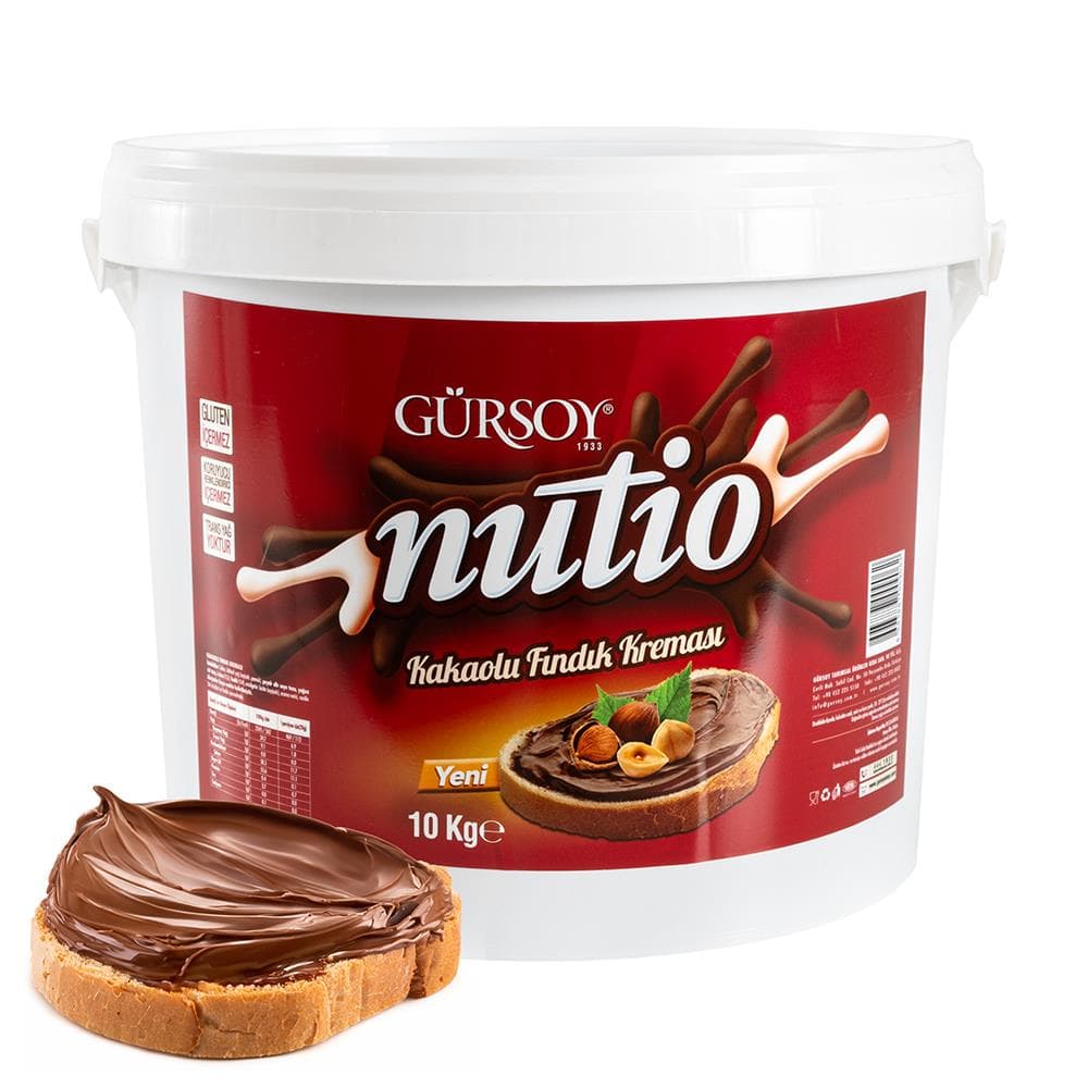 Nutio Kakaolu Fındık Kreması 10kg Plastik Kova