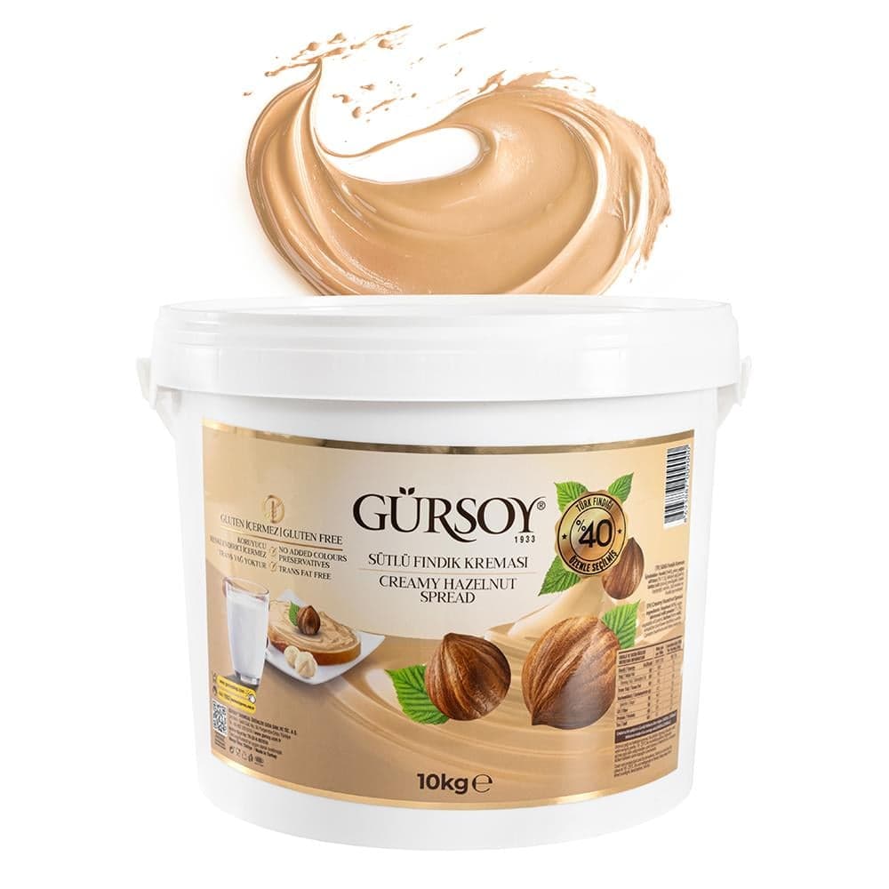 Gürsoy Sütlü Fındık Kreması 10kg Plastik Kova