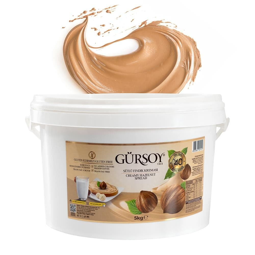 Gürsoy Sütlü Fındık Kreması 5kg Plastik Kova
