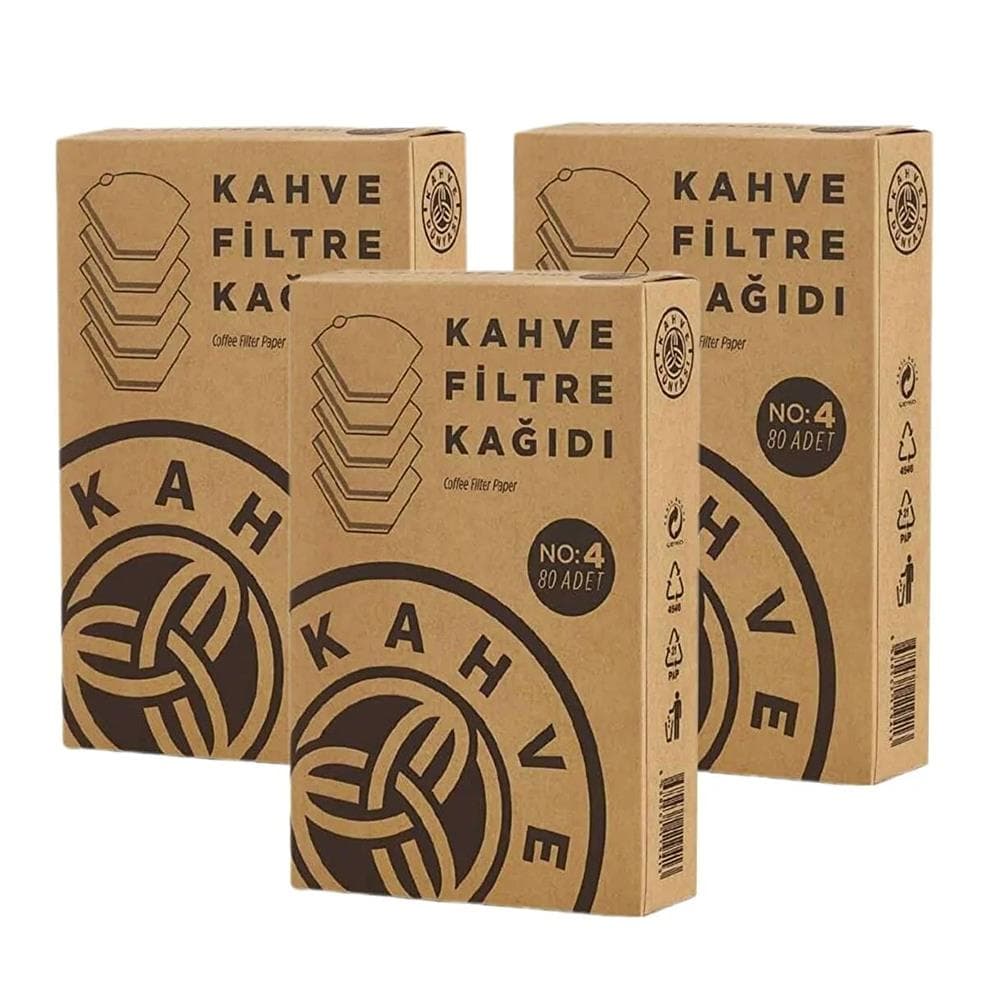 Kahve Dünyası Filtre Kahve Kağıdı No4 80li x 3 Adet
