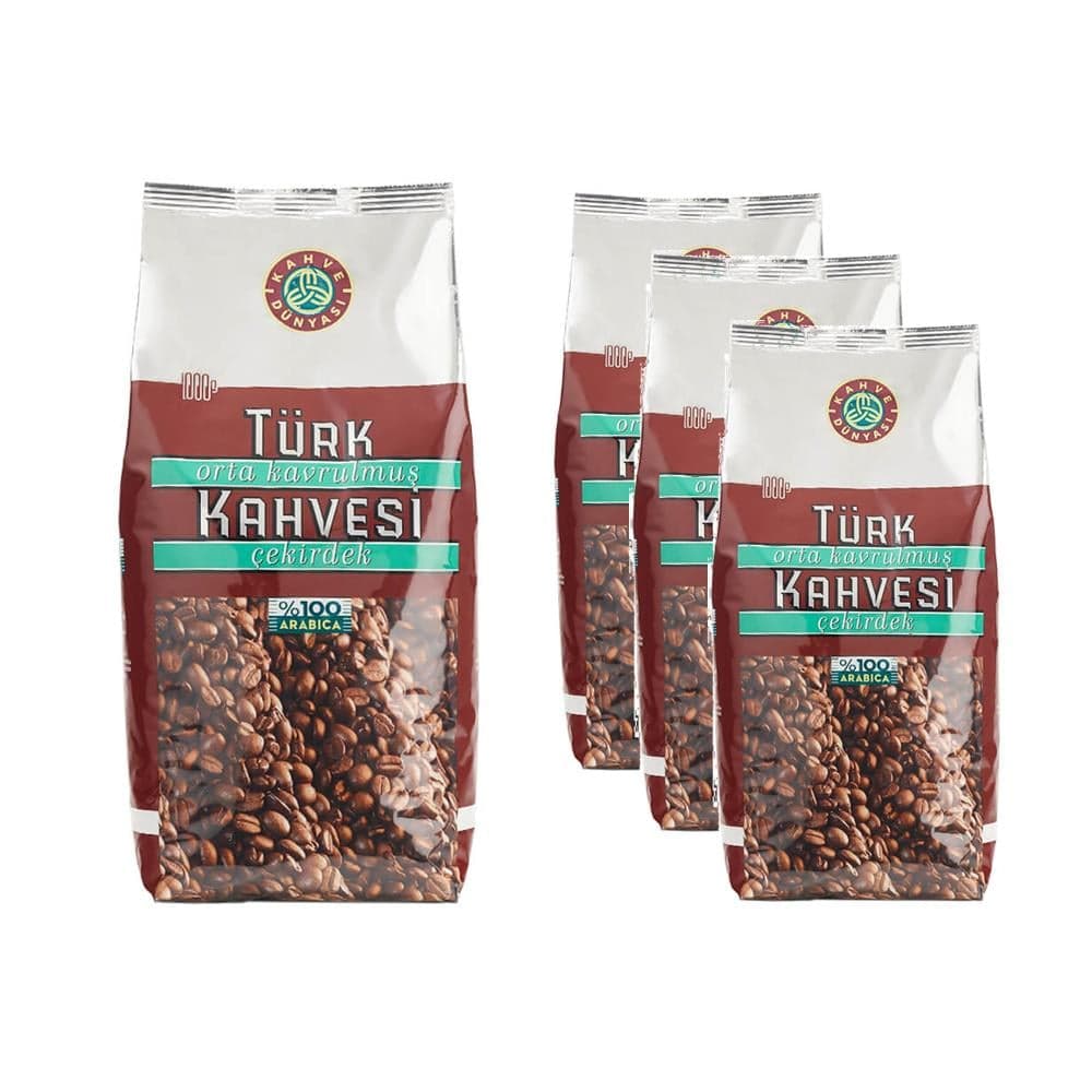 Kahve Dünyası Orta Kavrulmuş Çekirdek Türk Kahvesi 1kg X 3 Adet