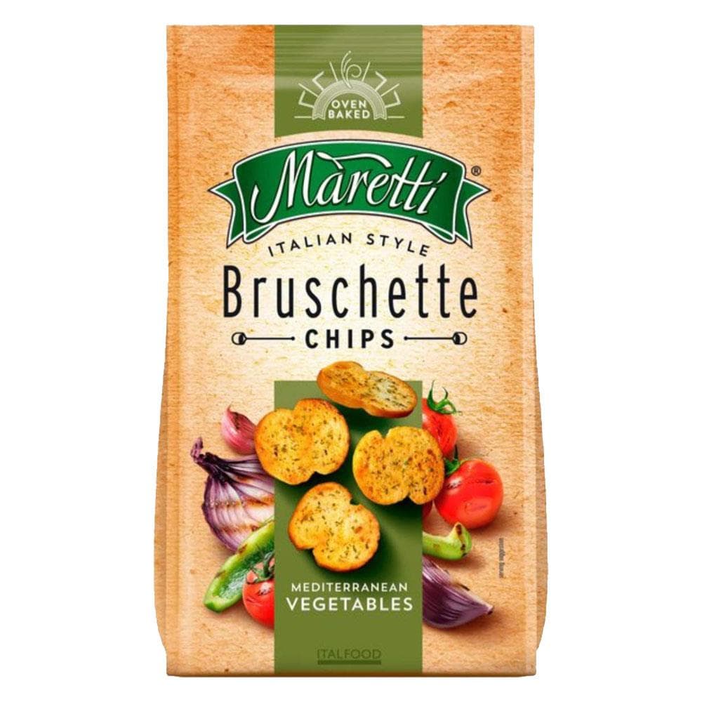 Maretti Bruschette Mediterranean Vegetables Akdeniz Sebzeleri Kızartılmış Ekmek Cips 70g