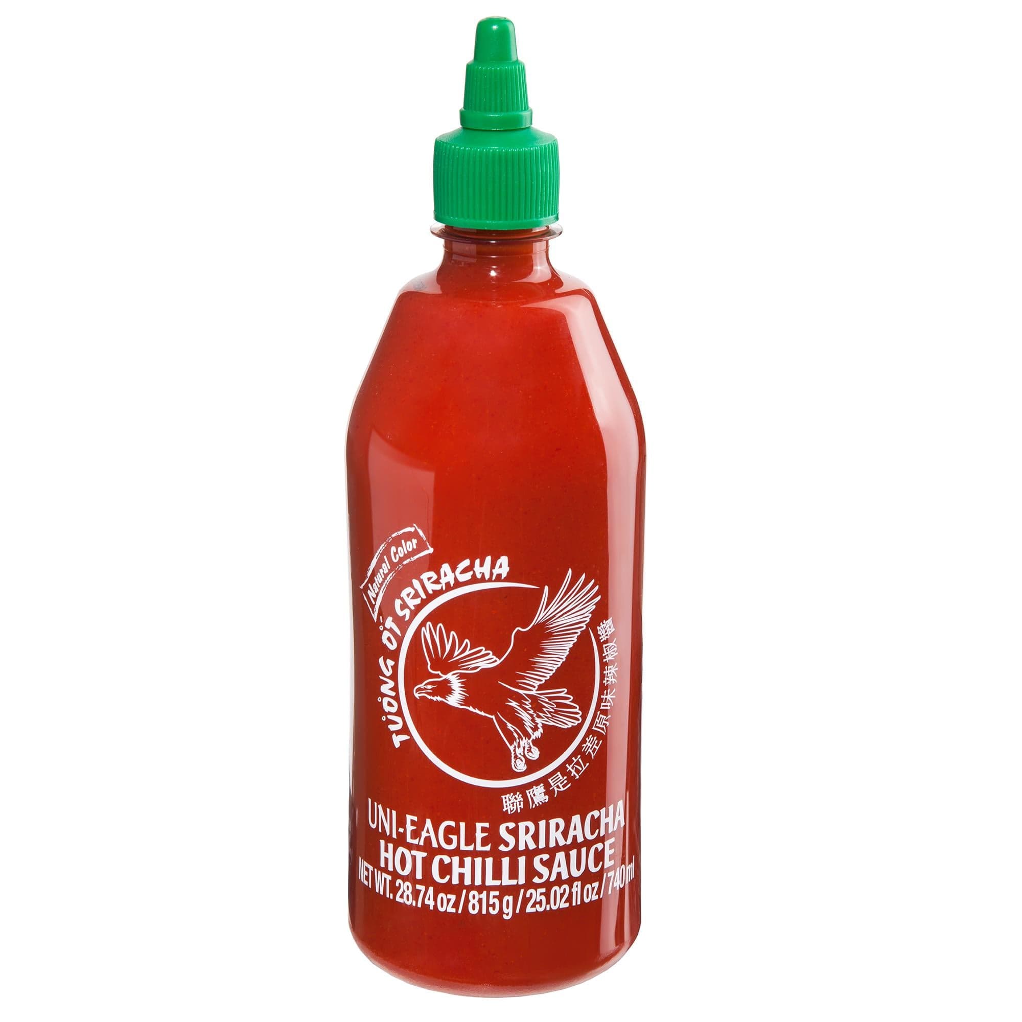 Uni-Eagle Sriracha Acı Biber Sosu | Acı Biber ve Sarımsaklı Lezzet Arttırıcı Acı Sos | Aroma Arttırıcı İçermez | 1 x 815g