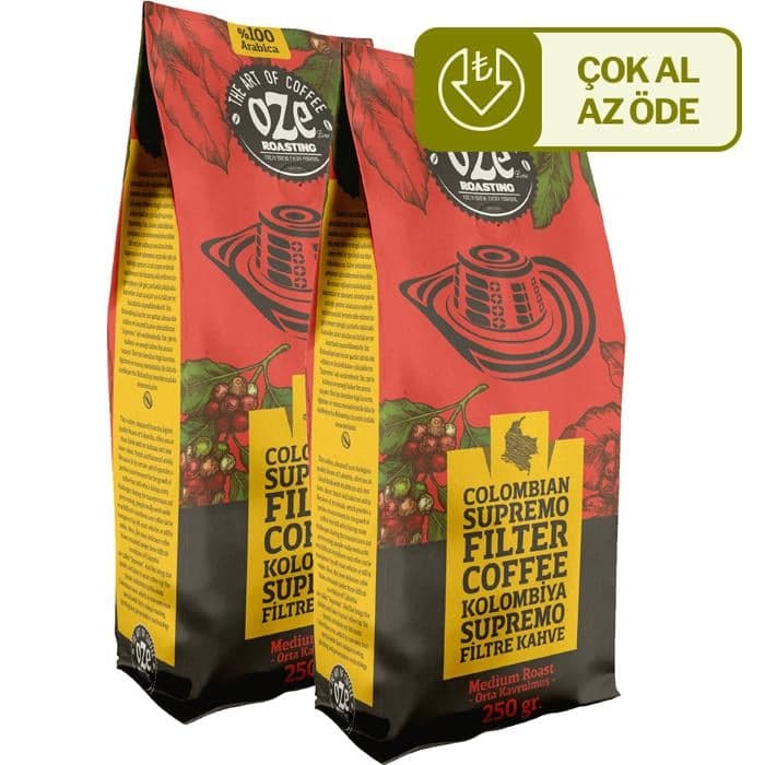 Colombian Supremo Filtre Kahve 2'li 250G