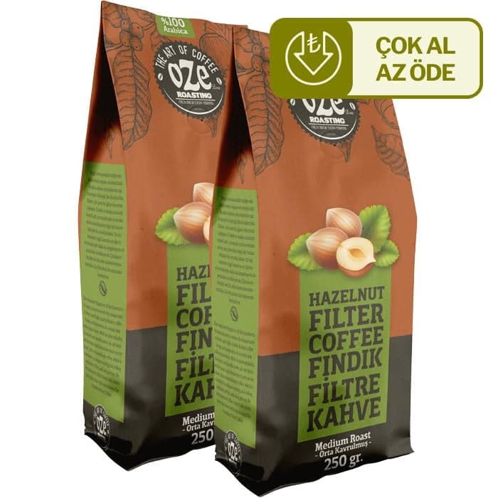 Fındık Aromalı Filtre Kahve 2'li 250G