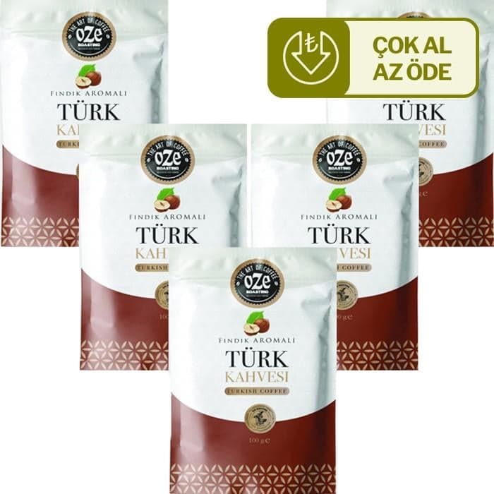 Fındık Aromalı Türk Kahvesi 5'li 100G