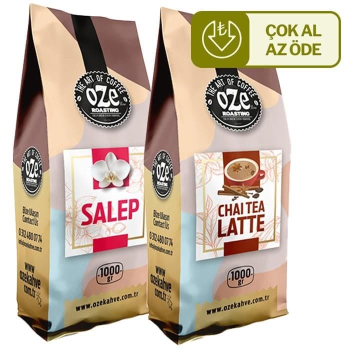Fırsat Seti Salep, Chai Tea Latte 2'li 1000G