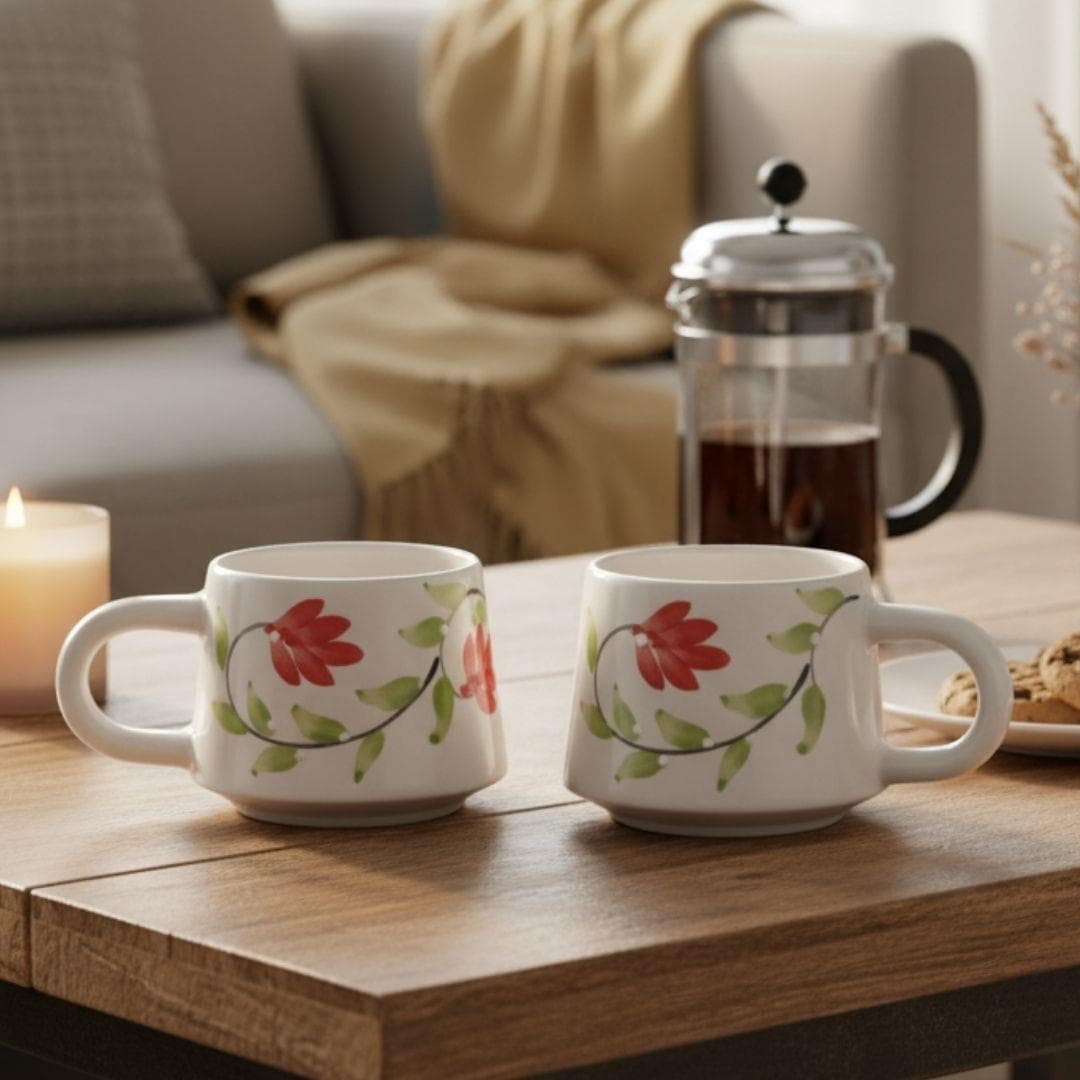 Oze Seramik Fincan 2'li Set – No: 03