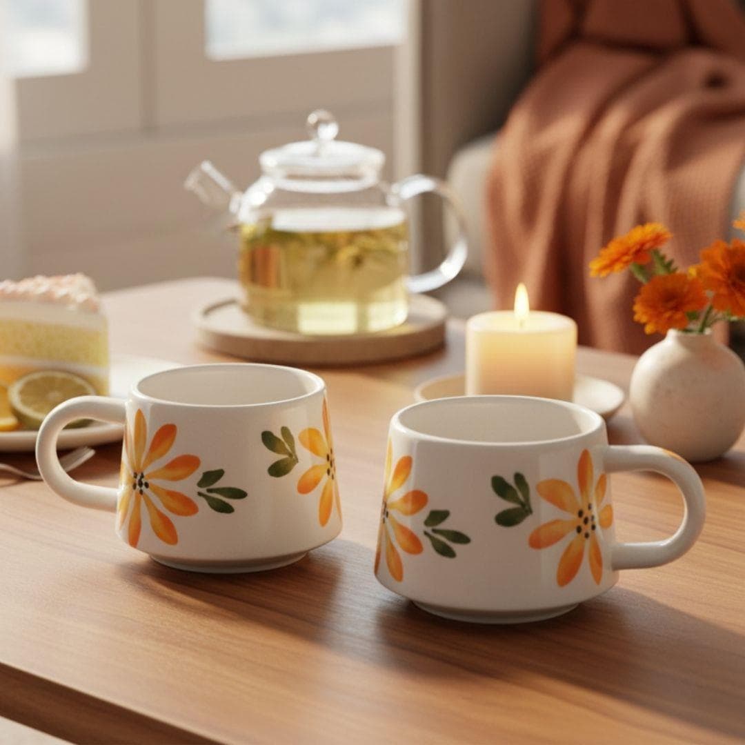 Oze Seramik Fincan 2'li Set – No: 04