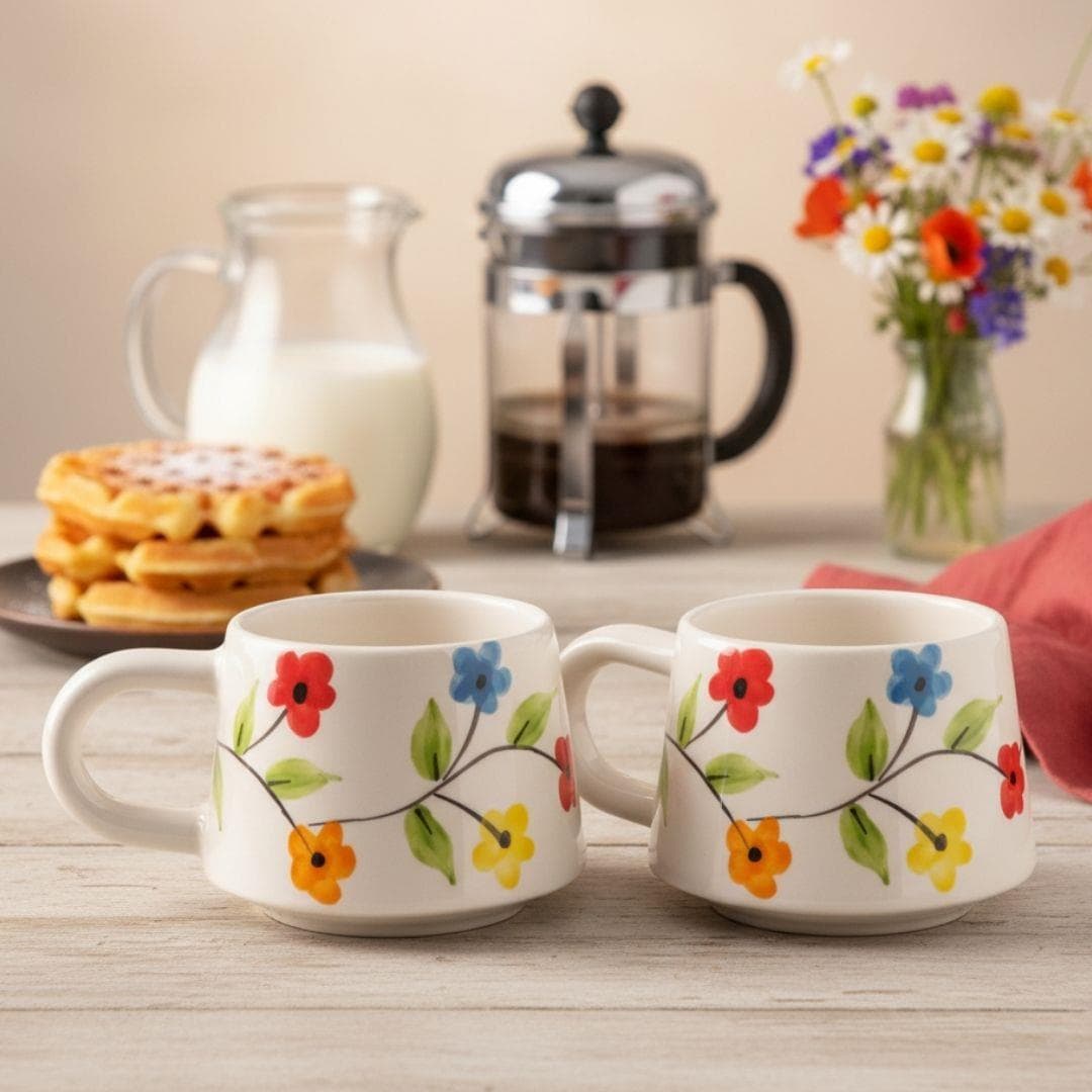 Oze Seramik Fincan 2'li Set – No: 08