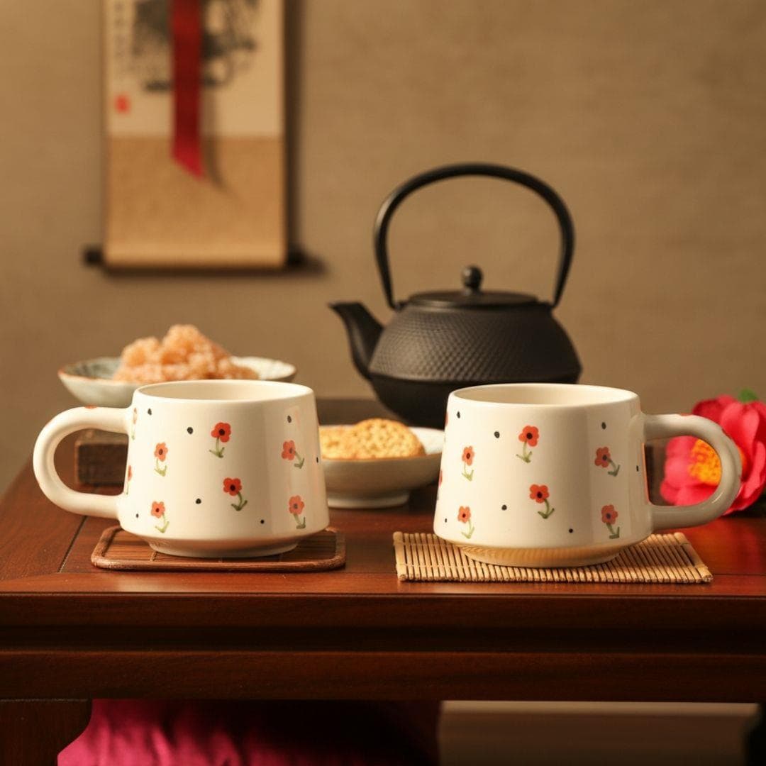 Oze Seramik Fincan 2'li Set – No: 10