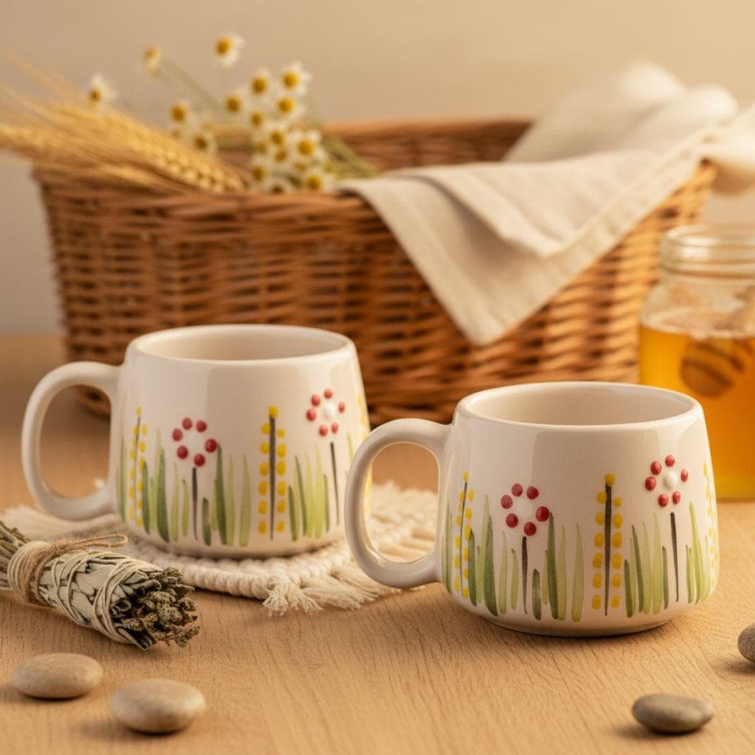 Oze Seramik Fincan 2'li Set – No: 11