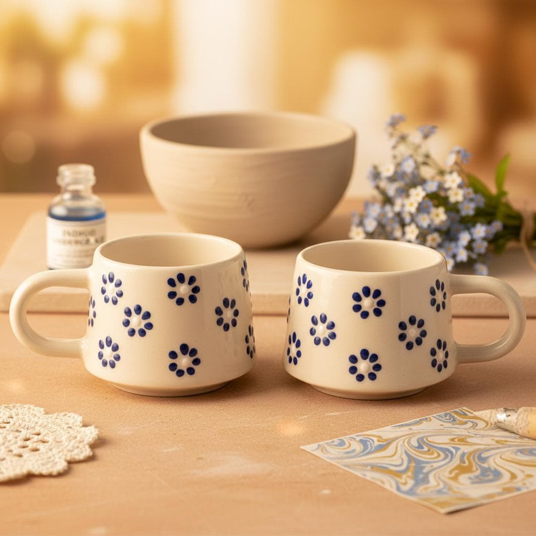 Oze Seramik Fincan 2'li Set – No: 15