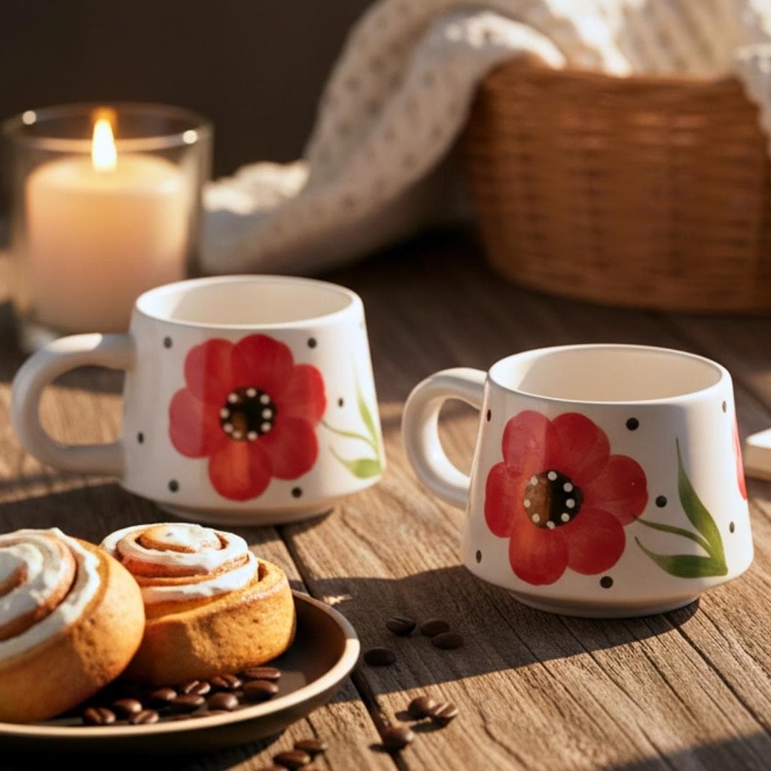 Oze Seramik Fincan 2'li Set – No: 16